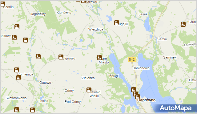 mapa Stare Miasto gmina Dąbrówno, Stare Miasto gmina Dąbrówno na mapie Targeo