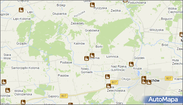 mapa Stary Goniwilk, Stary Goniwilk na mapie Targeo