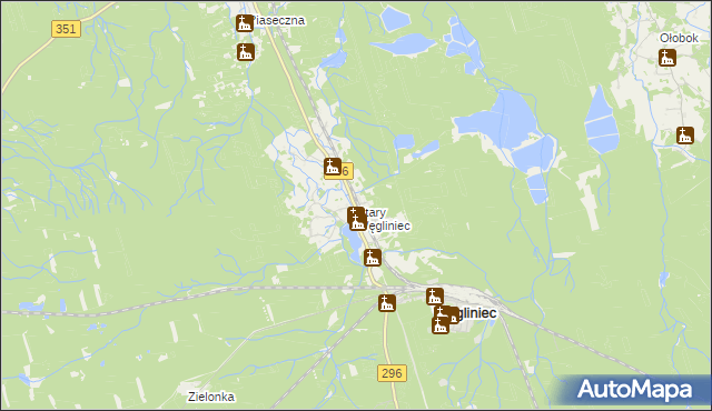 mapa Stary Węgliniec, Stary Węgliniec na mapie Targeo