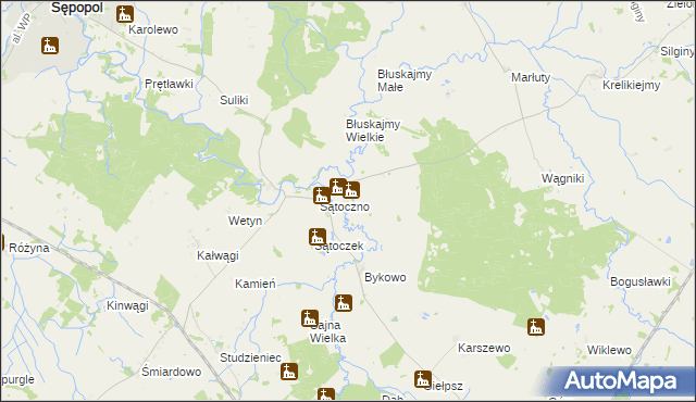 mapa Stawnica gmina Korsze, Stawnica gmina Korsze na mapie Targeo