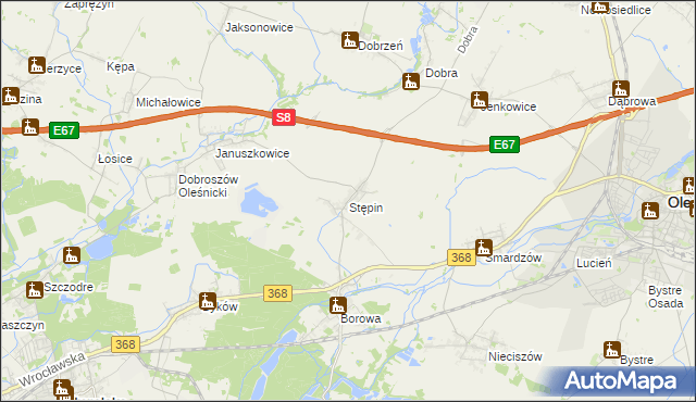 mapa Stępin, Stępin na mapie Targeo