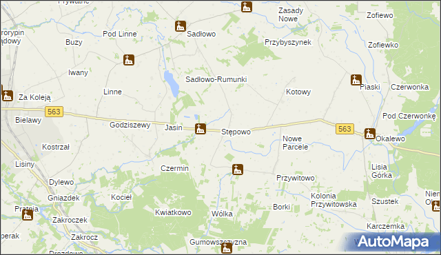 mapa Stępowo, Stępowo na mapie Targeo