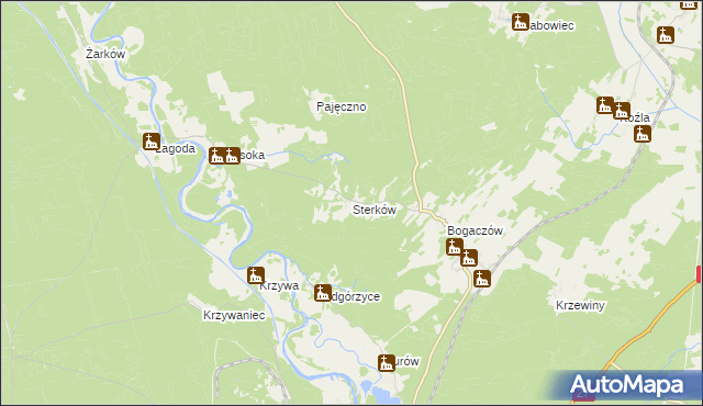 mapa Sterków, Sterków na mapie Targeo