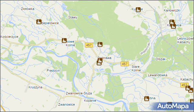 mapa Stobrawa, Stobrawa na mapie Targeo