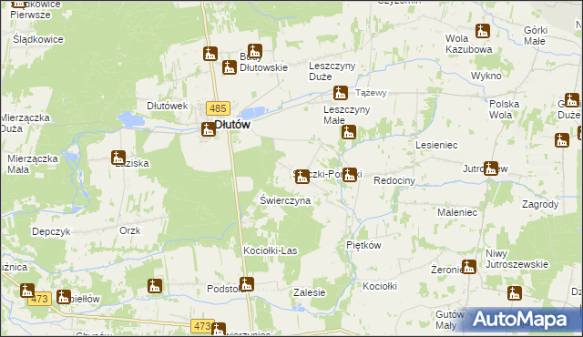 mapa Stoczki-Porąbki, Stoczki-Porąbki na mapie Targeo