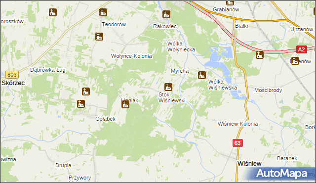 mapa Stok Wiśniewski, Stok Wiśniewski na mapie Targeo