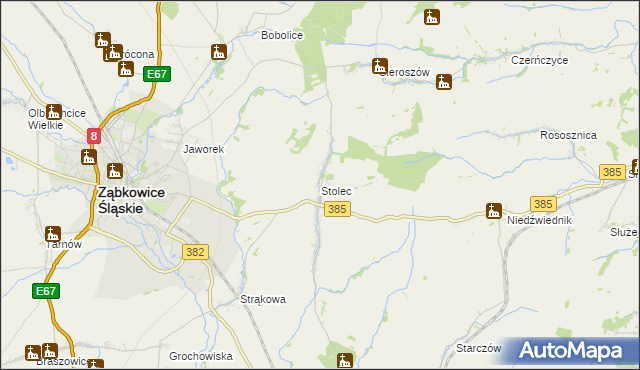 mapa Stolec gmina Ząbkowice Śląskie, Stolec gmina Ząbkowice Śląskie na mapie Targeo