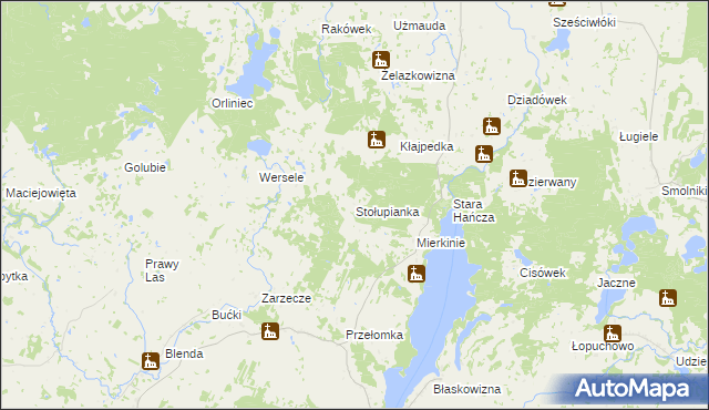 mapa Stołupianka, Stołupianka na mapie Targeo