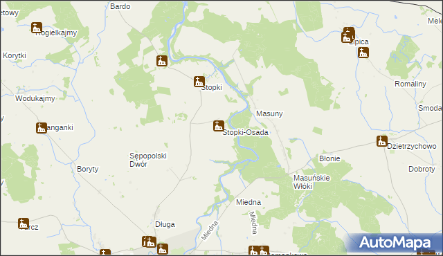 mapa Stopki-Osada, Stopki-Osada na mapie Targeo