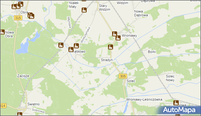 mapa Stradyń, Stradyń na mapie Targeo