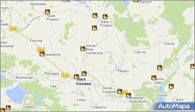 mapa Strzelki, Strzelki na mapie Targeo