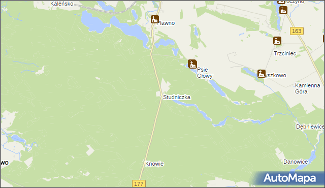 mapa Studniczka, Studniczka na mapie Targeo