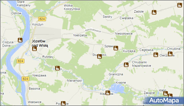 mapa Studnisko, Studnisko na mapie Targeo