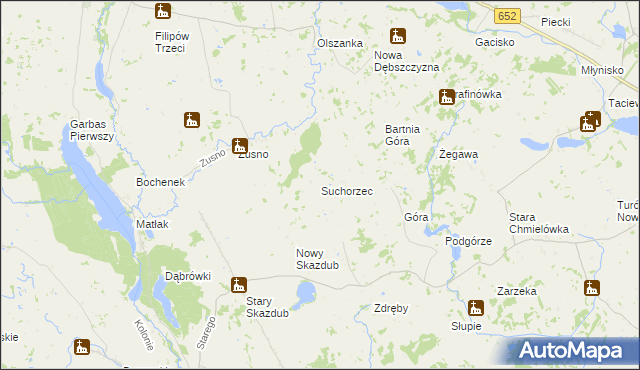 mapa Suchorzec, Suchorzec na mapie Targeo