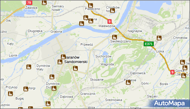 mapa Suchorzów, Suchorzów na mapie Targeo