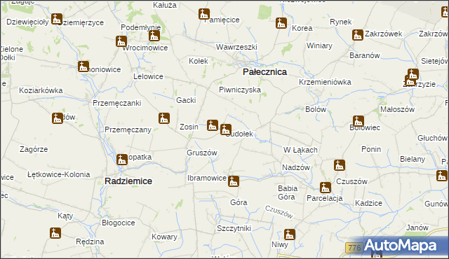 mapa Sudołek, Sudołek na mapie Targeo