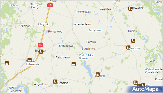 mapa Sugajenko, Sugajenko na mapie Targeo