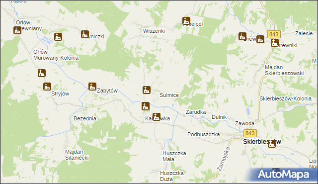 mapa Sulmice, Sulmice na mapie Targeo
