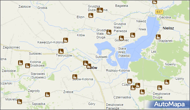 mapa Sułówek gmina Sułów, Sułówek gmina Sułów na mapie Targeo