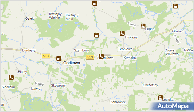 mapa Swędkowo, Swędkowo na mapie Targeo