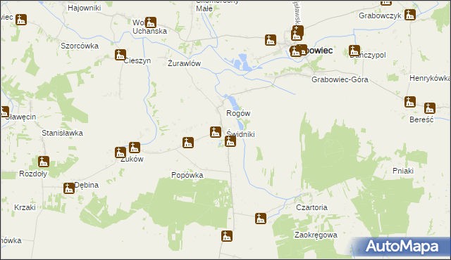 mapa Świdniki, Świdniki na mapie Targeo