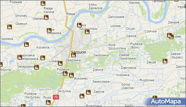 mapa Świdrówka, Świdrówka na mapie Targeo