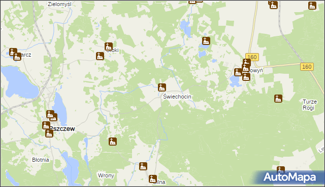 mapa Świechocin, Świechocin na mapie Targeo