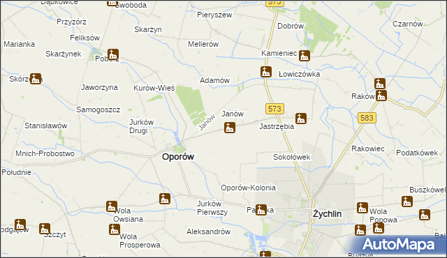 mapa Świechów, Świechów na mapie Targeo