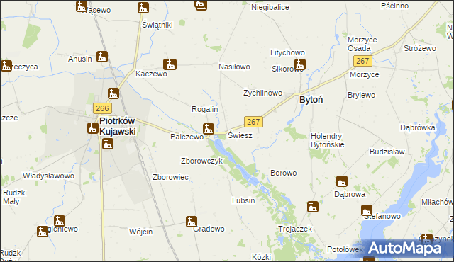 mapa Świesz, Świesz na mapie Targeo