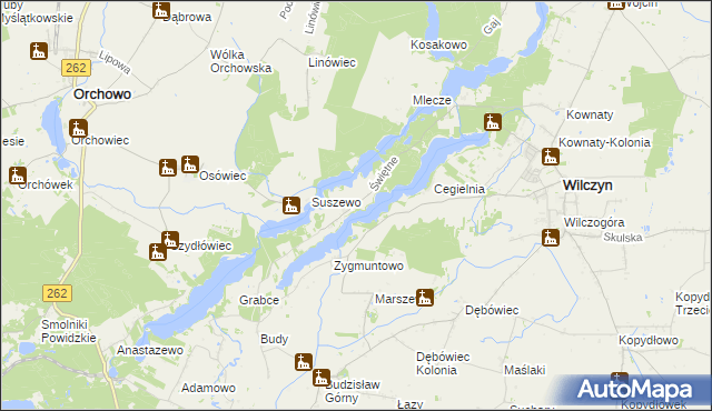 mapa Świętne, Świętne na mapie Targeo