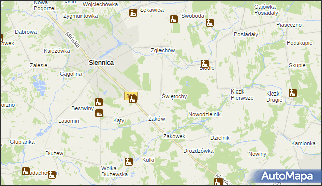 mapa Świętochy, Świętochy na mapie Targeo