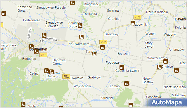 mapa Świętomarz, Świętomarz na mapie Targeo