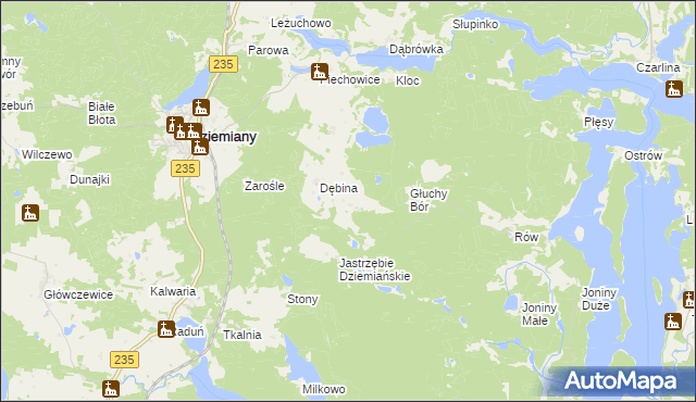 mapa Szablewo, Szablewo na mapie Targeo
