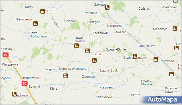 mapa Szapsk, Szapsk na mapie Targeo