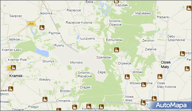 mapa Szarłatów, Szarłatów na mapie Targeo