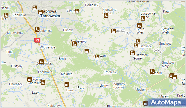 mapa Szarwark, Szarwark na mapie Targeo