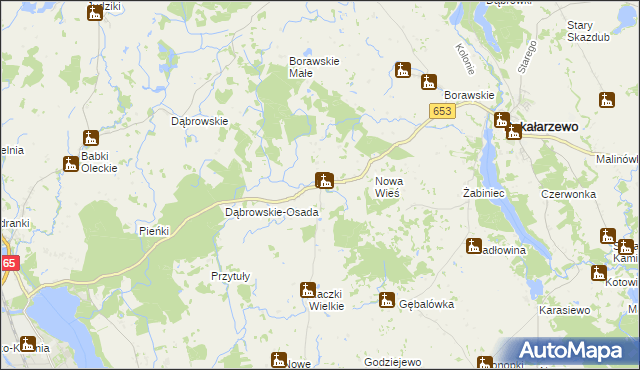 mapa Szczecinki, Szczecinki na mapie Targeo