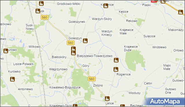 mapa Szczepanki gmina Sierpc, Szczepanki gmina Sierpc na mapie Targeo