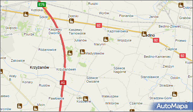 mapa Szewce-Walentyna, Szewce-Walentyna na mapie Targeo