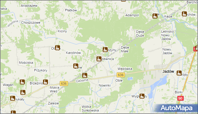 mapa Szewnica, Szewnica na mapie Targeo