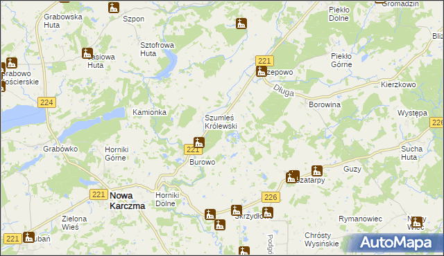 mapa Szumleś Szlachecki, Szumleś Szlachecki na mapie Targeo