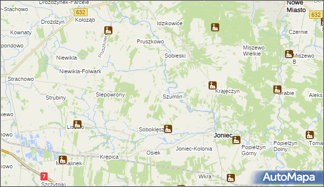 mapa Szumlin, Szumlin na mapie Targeo