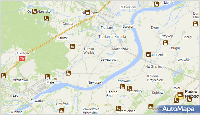 mapa Szwagrów, Szwagrów na mapie Targeo
