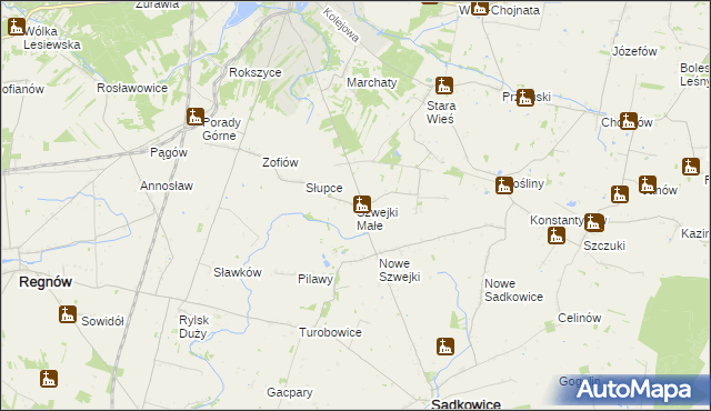 mapa Szwejki Małe, Szwejki Małe na mapie Targeo