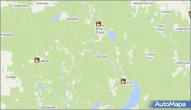 mapa Szyszka, Szyszka na mapie Targeo