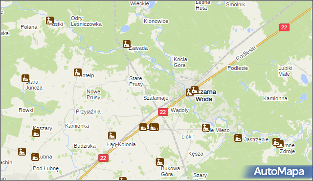 mapa Szyszkowiec, Szyszkowiec na mapie Targeo