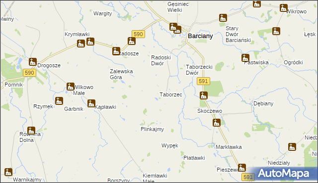 mapa Taborzec, Taborzec na mapie Targeo