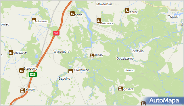 mapa Taczały, Taczały na mapie Targeo