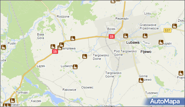 mapa Targowisko Dolne, Targowisko Dolne na mapie Targeo