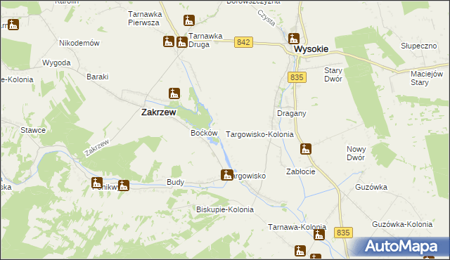 mapa Targowisko-Kolonia, Targowisko-Kolonia na mapie Targeo